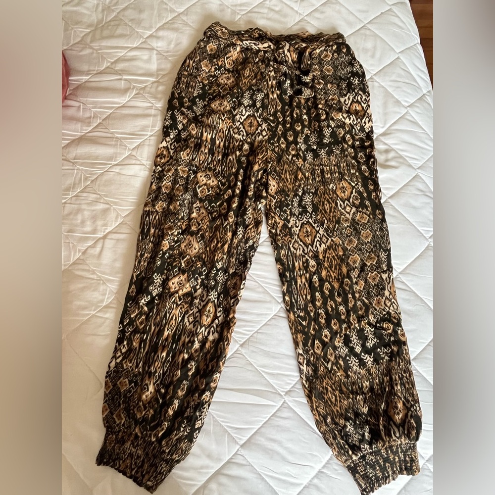 Patterned Harem Pants